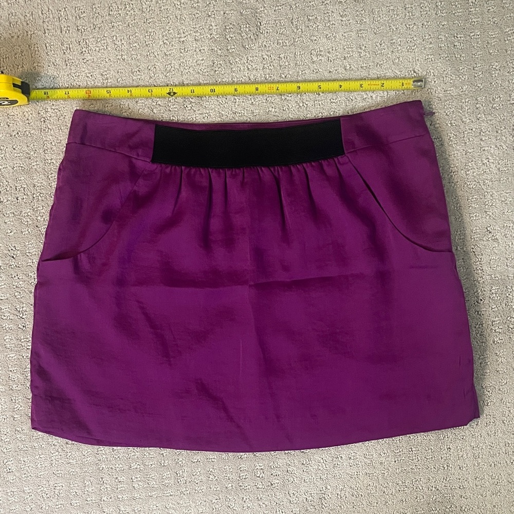 LOFT Purple Mini Skirt